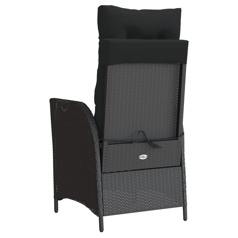 Casa si Gradina - Gradina si terasa - Mobilier exterior - Scaune si sezlonguri gradina - Scaun de gradina rabatabil cu suport picioare,2 buc., poliratan - Infinity.ro