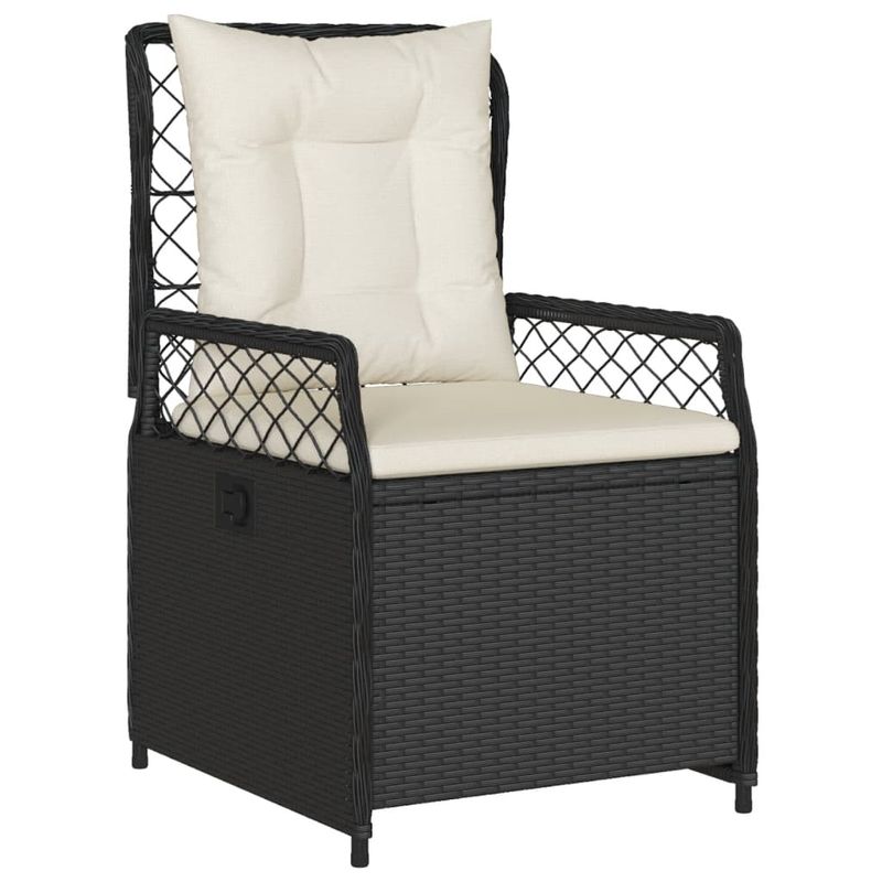 Casa si Gradina - Gradina si terasa - Mobilier exterior - Seturi mobila gradina - Set mobilier de gradina cu perne, 5 piese, negru, poliratan - Infinity.ro