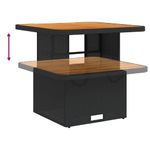 Casa si Gradina - Gradina si terasa - Mobilier exterior - Seturi mobila gradina - Set mobilier de gradina cu perne, 5 piese, negru, poliratan - Infinity.ro