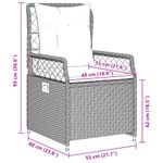 Casa si Gradina - Gradina si terasa - Mobilier exterior - Seturi mobila gradina - Set mobilier de gradina cu perne, 5 piese, negru, poliratan - Infinity.ro
