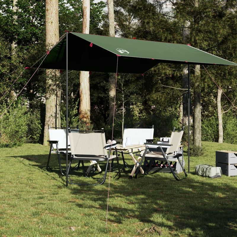 Sport si Outdoor - Camping - Copertine si adaposturi - Prelata de camping, verde, 300x294 cm, impermeabila, material oxford - Infinity.ro