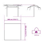 Sport si Outdoor - Camping - Copertine si adaposturi - Prelata de camping, verde, 300x294 cm, impermeabila, material oxford - Infinity.ro