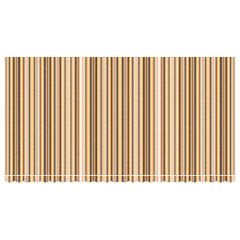 Casa si Gradina - Gradina si terasa - Umbrele si pavilioane - Pavilioane - Panza de rezerva copertina, dungi multicolore, 6x3 m, portocaliu și negru - Infinity.ro