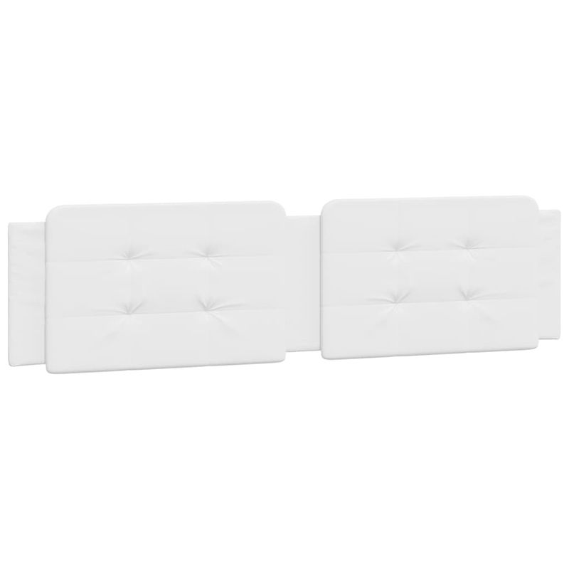 Casa si Gradina - Mobilier - Paturi si accesorii - Paturi - Cadru de pat cu lumini LED, alb, 160x200 cm, piele ecologica - Infinity.ro