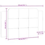 Casa si Gradina - Mobilier - Paturi si accesorii - Accesorii paturi - Tablie de pat Gri din beton 75 cm Lemn compozit - Infinity.ro