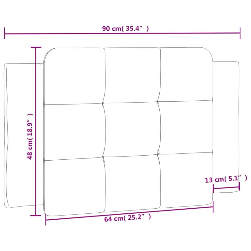 Casa si Gradina - Mobilier - Paturi si accesorii - Accesorii paturi - Tablie de pat Gri din beton 75 cm Lemn compozit - Infinity.ro
