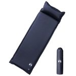 Sport si Outdoor - Camping - Saltele si accesorii pentru somn - Saltele camping - Saltea de camping auto-gonflabila, cu perna integrata, gri - Infinity.ro