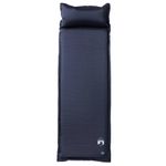 Sport si Outdoor - Camping - Saltele si accesorii pentru somn - Saltele camping - Saltea de camping auto-gonflabila, cu perna integrata, gri - Infinity.ro