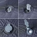 Sport si Outdoor - Camping - Saltele si accesorii pentru somn - Saltele camping - Saltea de camping auto-gonflabila, cu perna integrata, gri - Infinity.ro