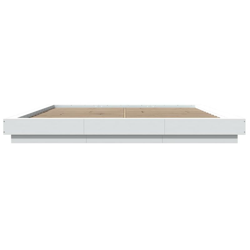 Casa si Gradina - Mobilier - Paturi si accesorii - Paturi - Cadru de pat alb 180x200 cm din lemn prelucrat - Infinity.ro