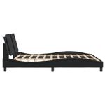 Casa si Gradina - Mobilier - Paturi si accesorii - Paturi - Cadru de pat cu tablie, negru, 180x200 cm, piele ecologica - Infinity.ro
