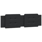 Casa si Gradina - Mobilier - Paturi si accesorii - Paturi - Cadru de pat cu tablie, negru, 180x200 cm, piele ecologica - Infinity.ro