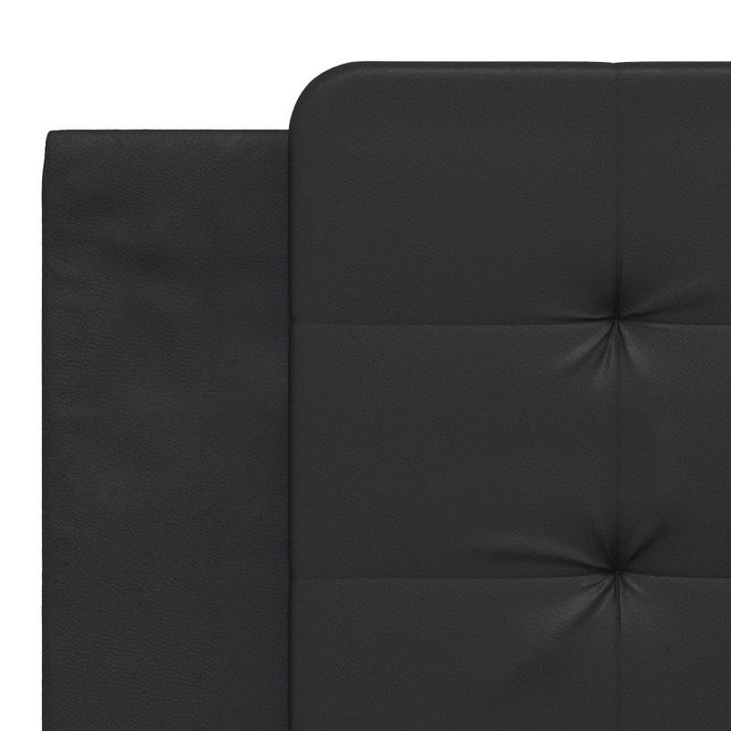 Casa si Gradina - Mobilier - Paturi si accesorii - Paturi - Cadru de pat cu tablie, negru, 180x200 cm, piele ecologica - Infinity.ro