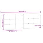 Casa si Gradina - Mobilier - Paturi si accesorii - Accesorii paturi - Tablie de pat Alb Lucios 200 cm Lemn compozit - Infinity.ro