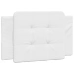 Casa si Gradina - Mobilier - Paturi si accesorii - Paturi - Cadru de pat cu tablie, alb, 100x200 cm, piele ecologica - Infinity.ro