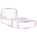 Casa si Gradina - Mobilier - Paturi si accesorii - Paturi - Cadru de pat cu tablie, alb, 100x200 cm, piele ecologica - Infinity.ro