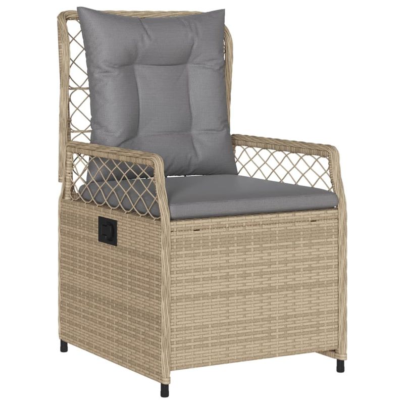 Casa si Gradina - Gradina si terasa - Mobilier exterior - Seturi mobila gradina - Set de masa pentru gradina, 7 piese, cu perne, bej, poliratan - Infinity.ro