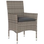 Casa si Gradina - Gradina si terasa - Mobilier exterior - Seturi mobila gradina - Set mobilier gradina cu perne 3 piese gri poliratan/lemn acacia - Infinity.ro