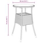 Casa si Gradina - Gradina si terasa - Mobilier exterior - Seturi mobila gradina - Set mobilier gradina cu perne 3 piese gri poliratan/lemn acacia - Infinity.ro