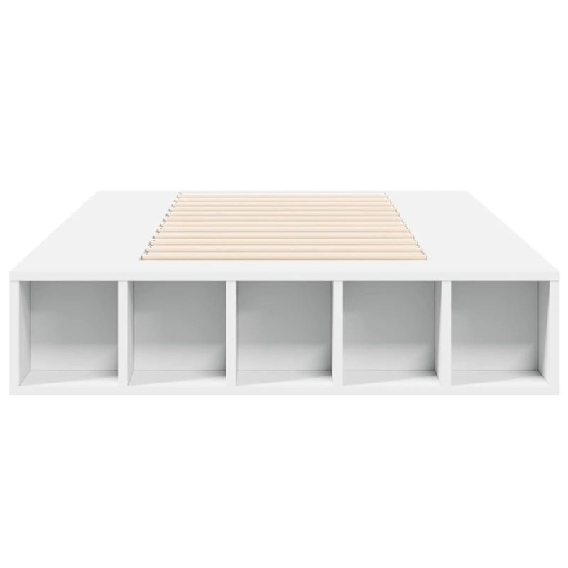 Casa si Gradina - Mobilier - Paturi si accesorii - Paturi - Cadru de pat, alb, 75x190 cm, lemn prelucrat - Infinity.ro