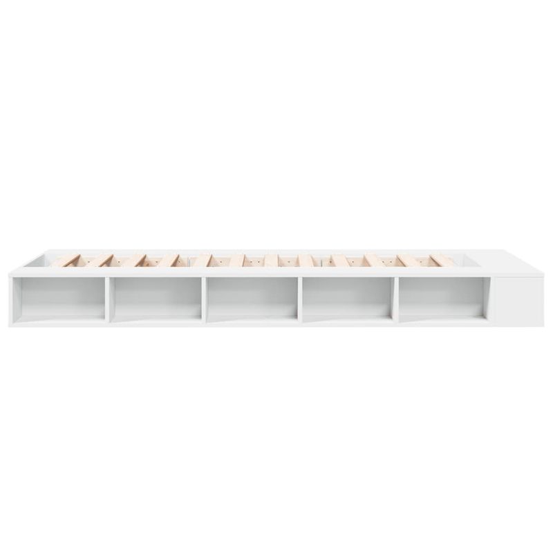 Casa si Gradina - Mobilier - Paturi si accesorii - Paturi - Cadru de pat, alb, 75x190 cm, lemn prelucrat - Infinity.ro