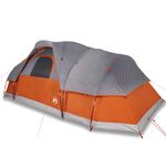 Sport si Outdoor - Camping - Corturi camping - Cort de familie cupola 11 persoane, gri/portocaliu, impermeabil - Infinity.ro