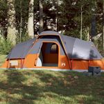 Sport si Outdoor - Camping - Corturi camping - Cort de familie cupola 11 persoane, gri/portocaliu, impermeabil - Infinity.ro