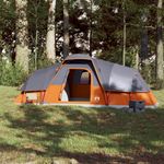 Sport si Outdoor - Camping - Corturi camping - Cort de familie cupola 11 persoane, gri/portocaliu, impermeabil - Infinity.ro