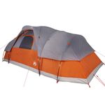 Sport si Outdoor - Camping - Corturi camping - Cort de familie cupola 11 persoane, gri/portocaliu, impermeabil - Infinity.ro