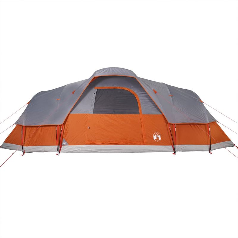 Sport si Outdoor - Camping - Corturi camping - Cort de familie cupola 11 persoane, gri/portocaliu, impermeabil - Infinity.ro