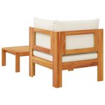 Casa si Gradina - Gradina si terasa - Mobilier exterior - Canapele si fotolii gradina - Set canapea de gradina, 2 piese, cu perne, lemn masiv de acacia - Infinity.ro