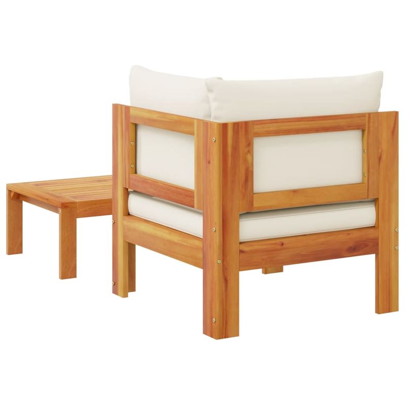 Casa si Gradina - Gradina si terasa - Mobilier exterior - Canapele si fotolii gradina - Set canapea de gradina, 2 piese, cu perne, lemn masiv de acacia - Infinity.ro