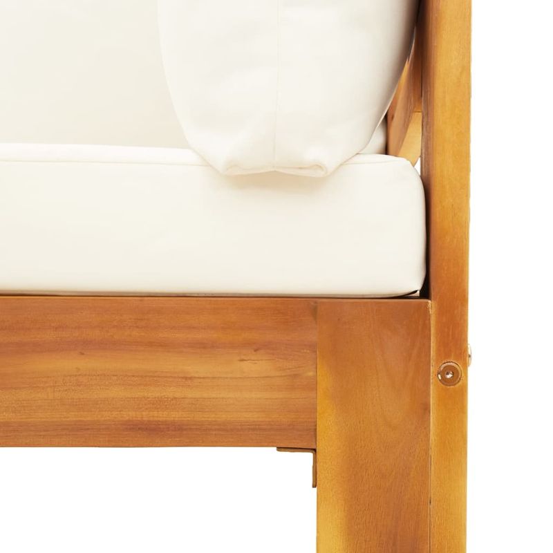 Casa si Gradina - Gradina si terasa - Mobilier exterior - Canapele si fotolii gradina - Set canapea de gradina, 2 piese, cu perne, lemn masiv de acacia - Infinity.ro