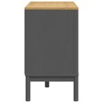 Casa si Gradina - Mobilier - Comode si corpuri - Comode - Comoda cu sertare „FLORO”, gri, lemn masiv de pin - Infinity.ro
