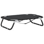 Petshop - Accesorii petshop - Culcusuri si custi - Culcusuri si saltele - Pat de caini pliabil, antracit, tesatura Oxford și otel, mărime 70x46x18 cm - Infinity.ro