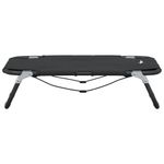 Petshop - Accesorii petshop - Culcusuri si custi - Culcusuri si saltele - Pat de caini pliabil, antracit, tesatura Oxford și otel, mărime 70x46x18 cm - Infinity.ro