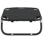 Petshop - Accesorii petshop - Culcusuri si custi - Culcusuri si saltele - Pat de caini pliabil, antracit, tesatura Oxford și otel, mărime 70x46x18 cm - Infinity.ro