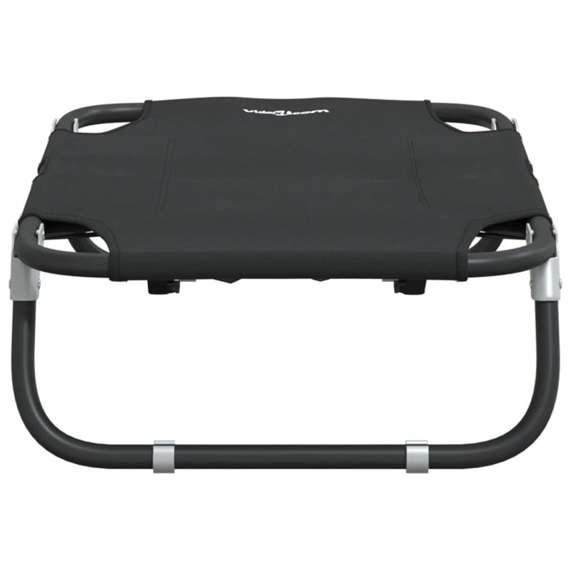 Petshop - Accesorii petshop - Culcusuri si custi - Culcusuri si saltele - Pat de caini pliabil, antracit, tesatura Oxford și otel, mărime 70x46x18 cm - Infinity.ro