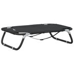 Petshop - Accesorii petshop - Culcusuri si custi - Culcusuri si saltele - Pat de caini pliabil, antracit, tesatura Oxford și otel, mărime 70x46x18 cm - Infinity.ro