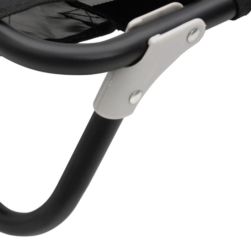 Petshop - Accesorii petshop - Culcusuri si custi - Culcusuri si saltele - Pat de caini pliabil, antracit, tesatura Oxford și otel, mărime 70x46x18 cm - Infinity.ro