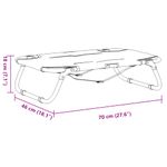 Petshop - Accesorii petshop - Culcusuri si custi - Culcusuri si saltele - Pat de caini pliabil, antracit, tesatura Oxford și otel, mărime 70x46x18 cm - Infinity.ro