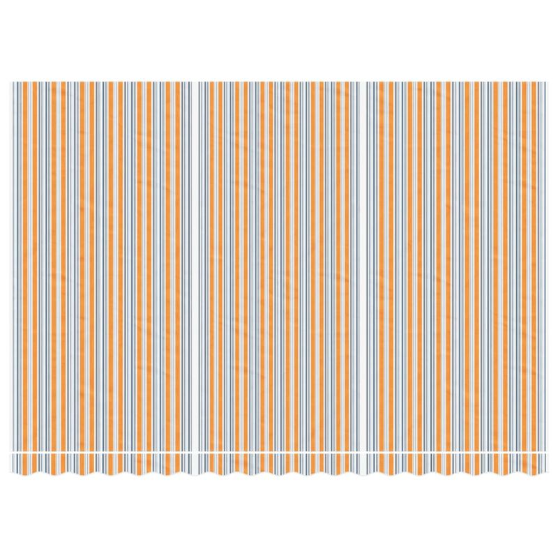 Casa si Gradina - Gradina si terasa - Umbrele si pavilioane - Pavilioane - Panza de rezerva copertina, dungi multicolore, 4,5x3 m, albastru și portocaliu - Infinity.ro