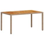 Casa si Gradina - Gradina si terasa - Mobilier exterior - Seturi mobila gradina - Set mobilier gradina cu perne 5 piese bej poliratan/lemn acacia - Infinity.ro