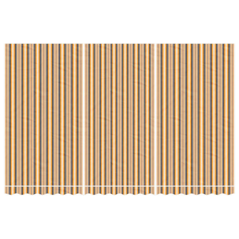 Casa si Gradina - Gradina si terasa - Umbrele si pavilioane - Pavilioane - Panza de rezerva copertina, dungi multicolore, 5x3 m, portocaliu și negru - Infinity.ro