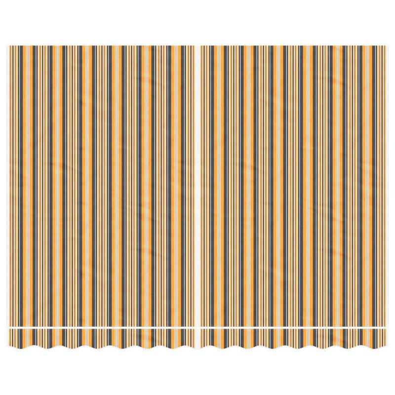 Casa si Gradina - Gradina si terasa - Umbrele si pavilioane - Pavilioane - Panza de rezerva copertina, dungi multicolore, 3,5x2,5 m, portocaliu și negru - Infinity.ro