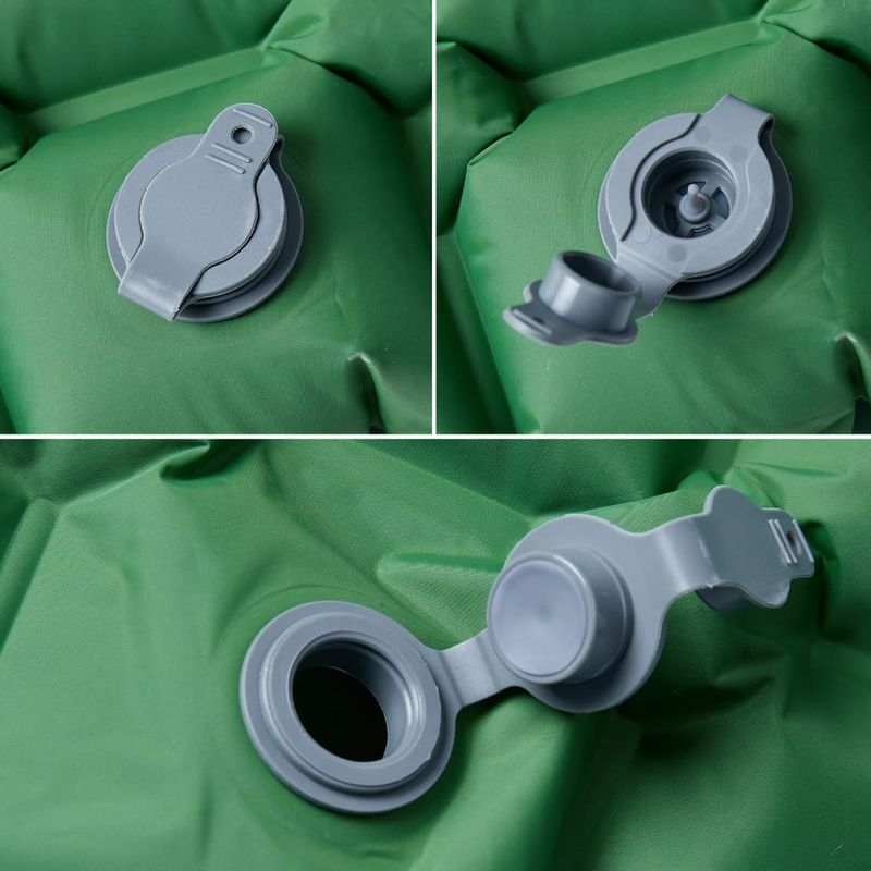 Sport si Outdoor - Camping - Saltele si accesorii pentru somn - Saltele camping - Saltea de camping gonflabila, verde, 190x58x6 cm - Infinity.ro