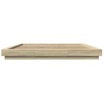 Casa si Gradina - Mobilier - Paturi si accesorii - Paturi - Cadru de pat cu LED stejar sonoma 180x200 cm lemn prelucrat - Infinity.ro