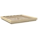 Casa si Gradina - Mobilier - Paturi si accesorii - Paturi - Cadru de pat cu LED stejar sonoma 180x200 cm lemn prelucrat - Infinity.ro