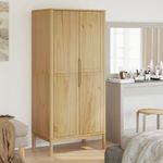 Casa si Gradina - Mobilier - Dulapuri si sifoniere - Sifoniere - Sifonier "FLORO", maro ceruit, 77x53x171 cm, lemn masiv pin - Infinity.ro