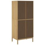Casa si Gradina - Mobilier - Dulapuri si sifoniere - Sifoniere - Sifonier "FLORO", maro ceruit, 77x53x171 cm, lemn masiv pin - Infinity.ro